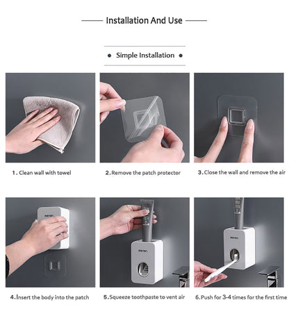 Dust-proof Toothpaste Squeezers Automatic Toothpaste Dispenser
